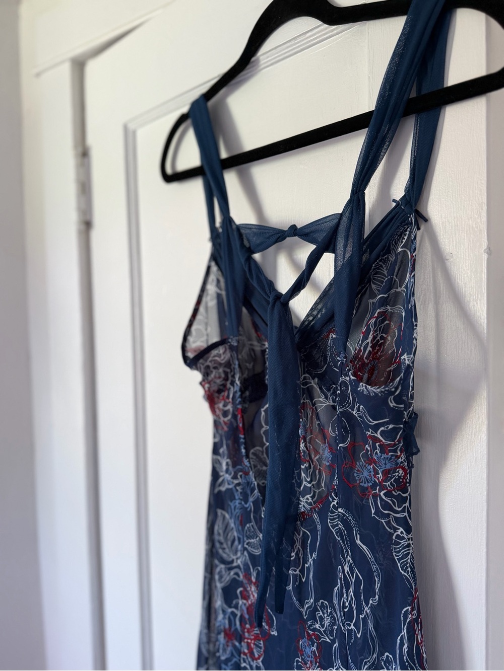 La Vie En Rose Maxi Length Sheer Slip - Picture 8 of 9